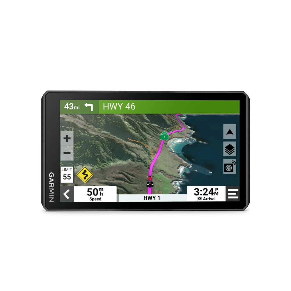 Garmin zūmo XT2 6-inch display for daylight visibility during rides