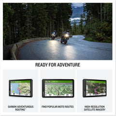 Garmin zūmo XT3 Adventurous Routing highlights scenic and curvy roads