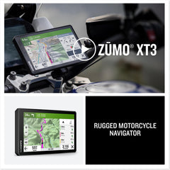 Garmin zūmo XT3 Tread app syncs routes and ride data
