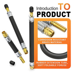 GASHER 210mm valve extenders extend reach on larger wheels