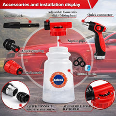 GASLIKE long-handle car brush reaches roof and high panels.
