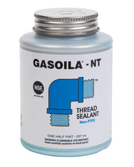 Gasoila NT pipe thread sealant bottle with brush-cap for easy, leak-free application.