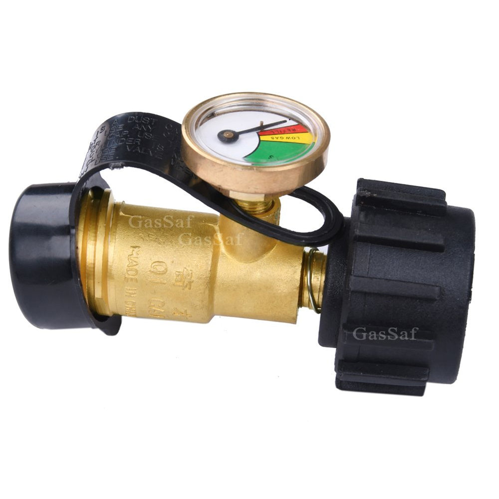 GasSaf propane gauge with dust cover protects from dust and weather