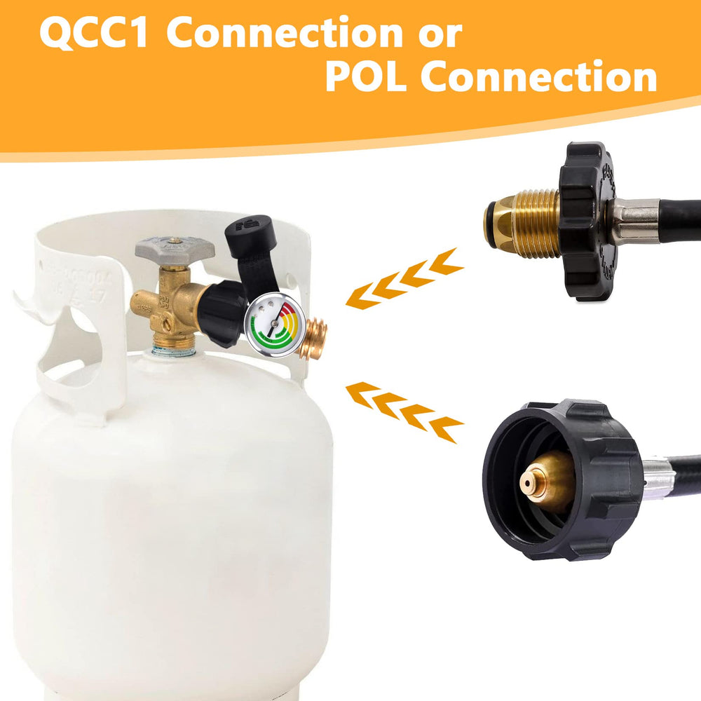 GasSaf versatile gauge suitable for RVs, grills, heaters, and more.
