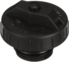 Gates 31615 pre-release fuel tank cap top view highlighting vent valve for safer diesel venting.