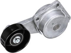 Gates DriveAlign 38274 front view tensioner showing compact 76 mm diameter design for reliable belt alignment