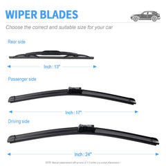 All weather performance of Gavimnal wiper blades