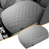 GAWAF center console cover gray leather texture for comfortable armrest support