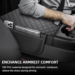 GAWAF armrest with soft leather padding for comfortable driving