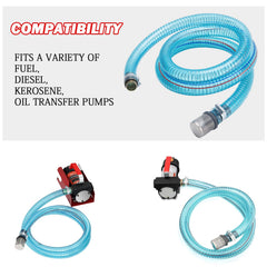 GDDGHS hose with 1 inch to 3/4 inch couplings for flexible connections