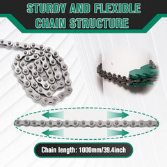 GDHSWJ 24-inch chain wrench toothed chain design prevents slipping.