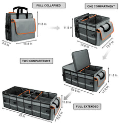 GDNasist collapsible trunk storage offers flexible space when not in use