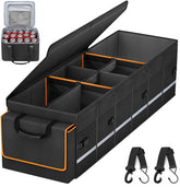 GDNasist trunk organizer with lid and removable cooler demonstrates organized cargo