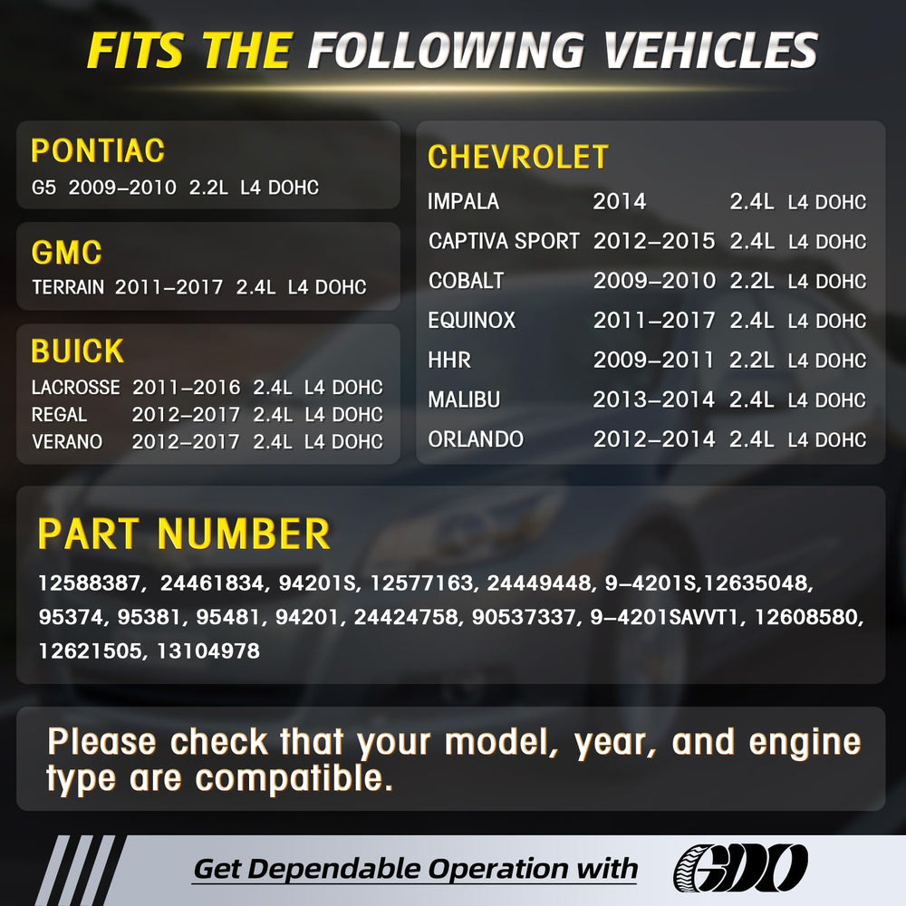 GDO timing chain center component shown for alignment