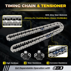 GDO timing kit front view showing compact, complete replacement components