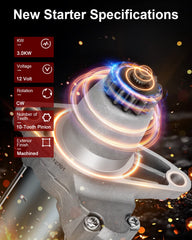 GDSMOTU starter on Toyota Camry 2.4L with easy mounting