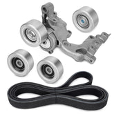 GDUKOP drive belt tensioner kit for Tacoma, engine bay assembly promoting reliable operation.