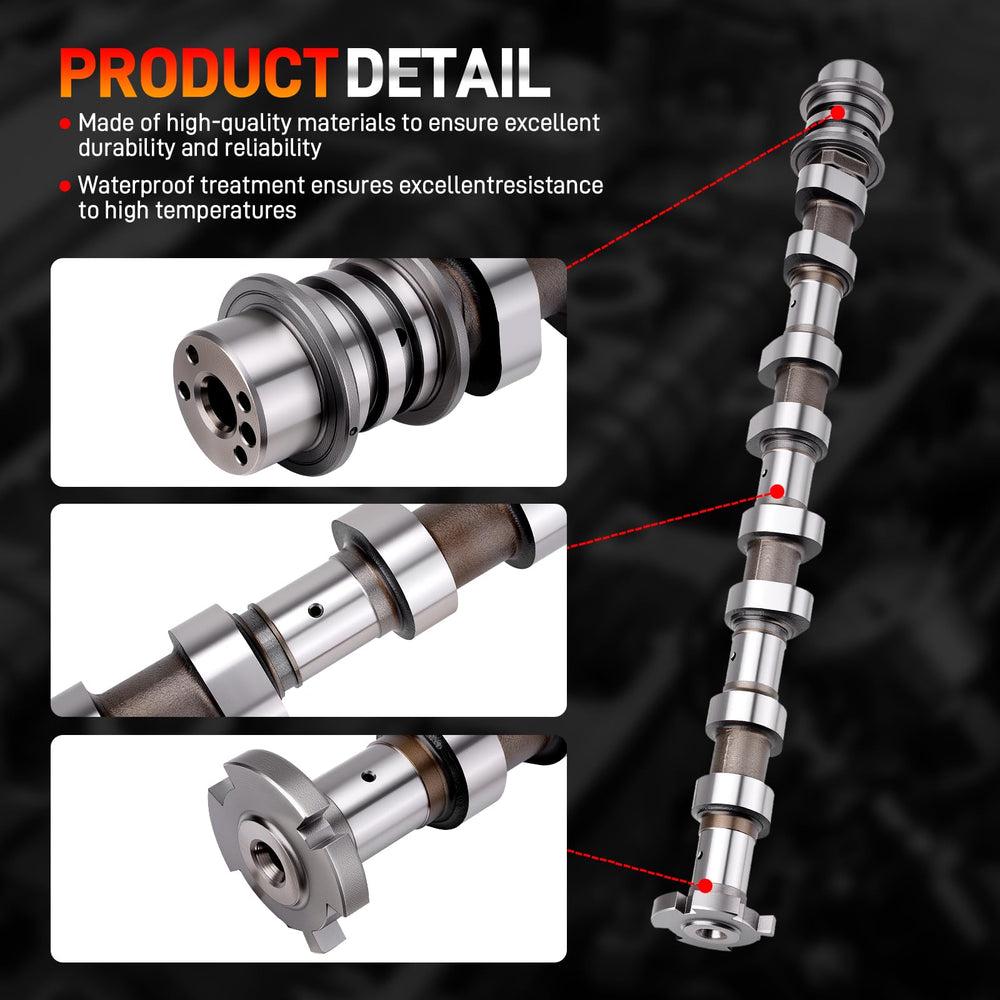 GDUKOP camshaft with waterproof coating protects against moisture and wear.