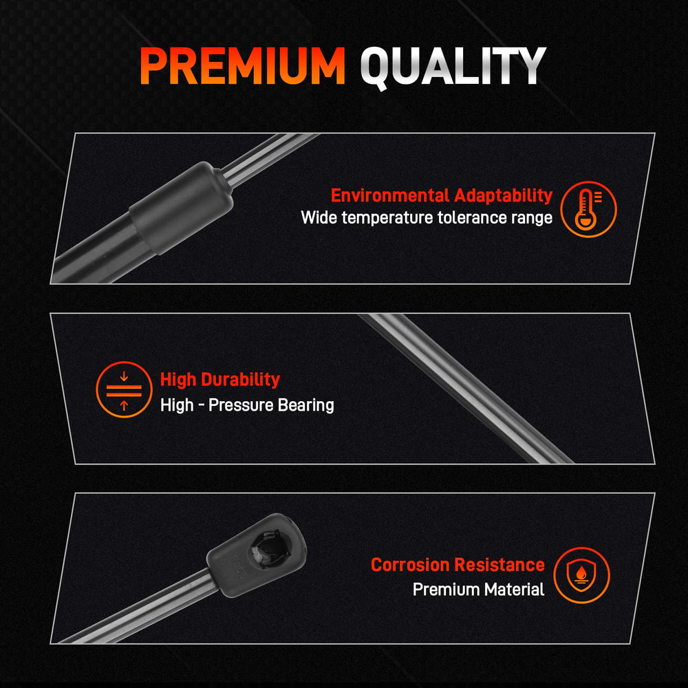 GDUKOP hood lift shocks for Dodge Ram 2500-3500 providing consistent support