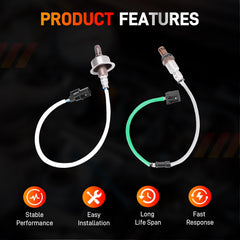 GDUKOP oxygen sensor metal body built for heat and pressure durability