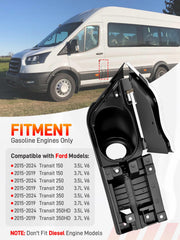 GDUKOP white cover fuel filler door adds factory-style look to Transit vehicles.