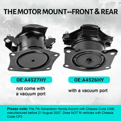 Gdydi rear engine mount without vacuum port for 7th gen Accord