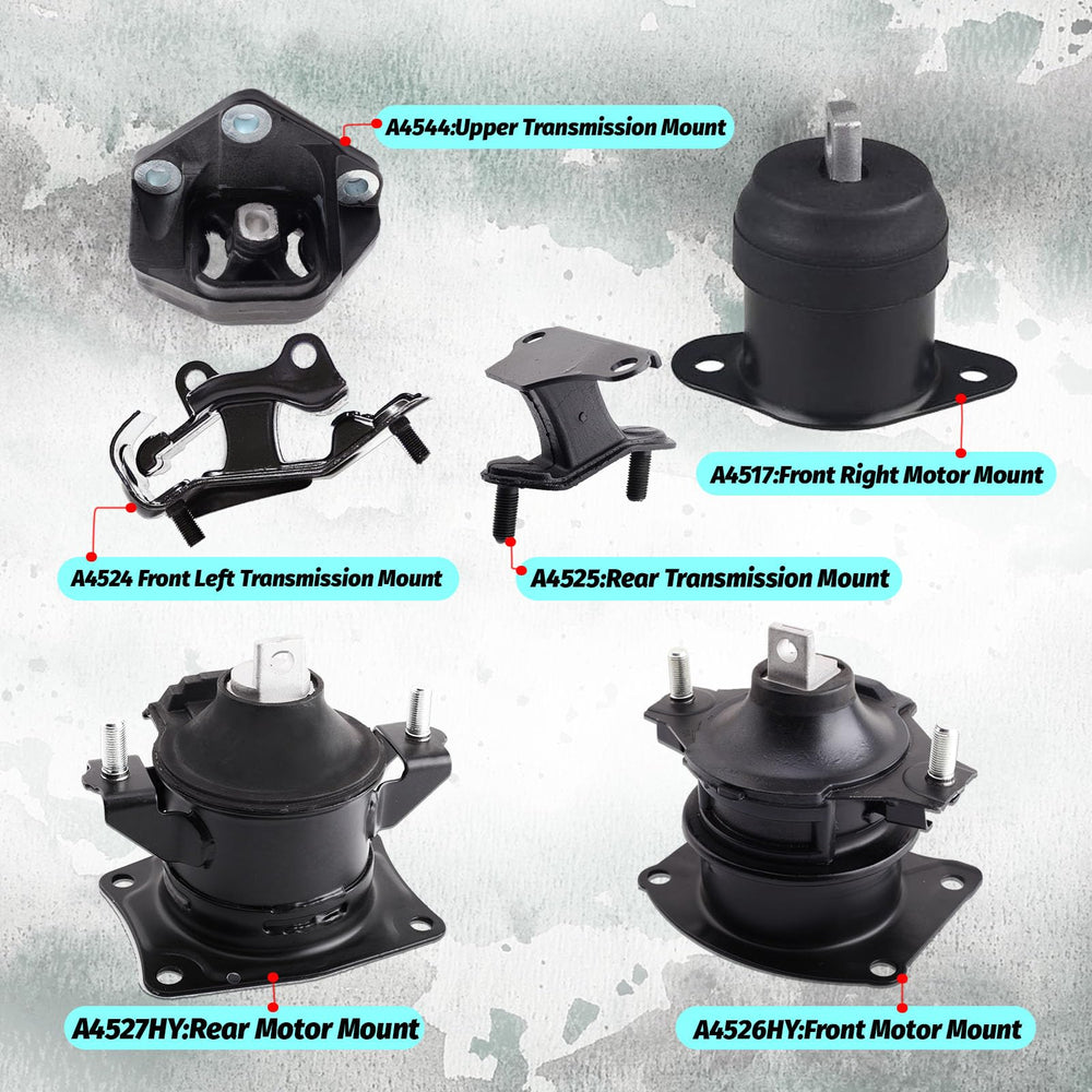 Gdydi transmission mount A4517 front view for 2003-2007 Accord