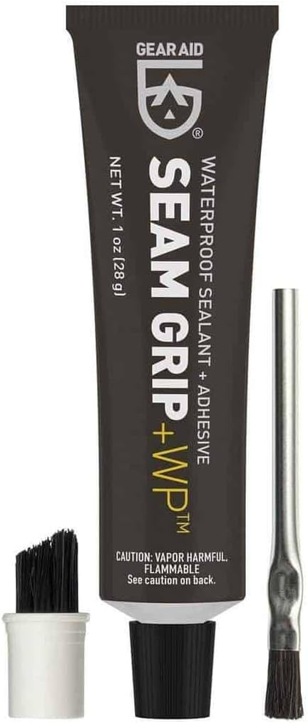 GEAR AID Seam Grip WP 1oz 2-pack tube for waterproof tent and gear repairs.