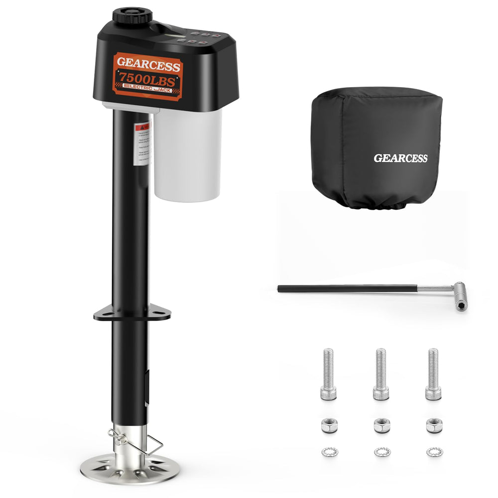 GEARCESS upgraded electric trailer jack circuit board improves safety and reliability during camping setups.