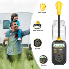 GEARGO ergonomic power grip handles enable safe plug/unplug.