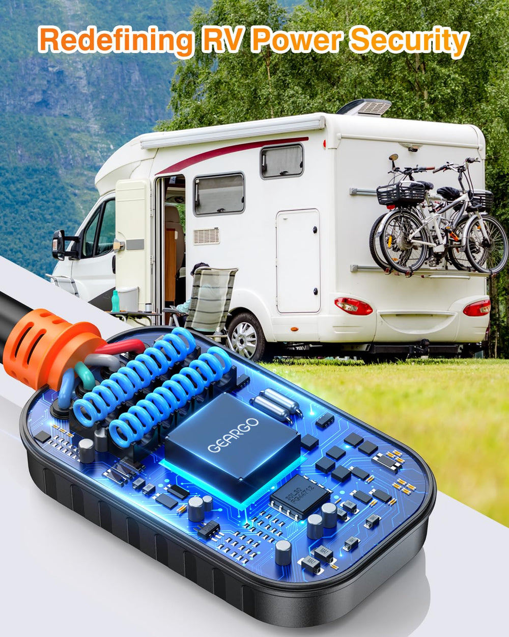 GEARGO IP68 waterproof cover on outdoor RV protector