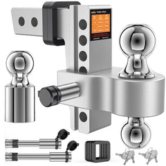 GEARGO triple hitch balls for 2in, 2-5/16in, and 1-7/8in sizes for versatile towing.