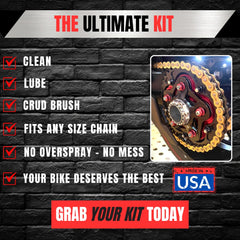 Gearhead Zone Moto Chain-Mate kit ready for quick chain service sessions