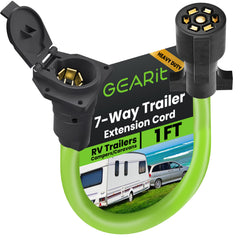 GEARit 7-Way trailer extension cord in use for quick, reliable hookups