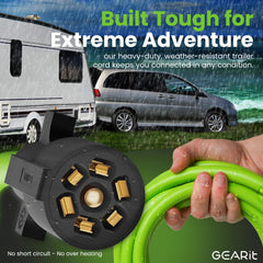 Close-up of heavy-duty double-prong terminals by GEARit