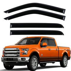 GEARMEISTER window deflectors for F-150 Raptor SuperCrew provide ventilation with reduced wind noise