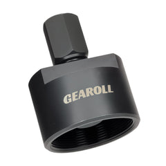 GEAROLL flywheel puller tool in hand for Polaris rotor removal—easy, steady leverage.