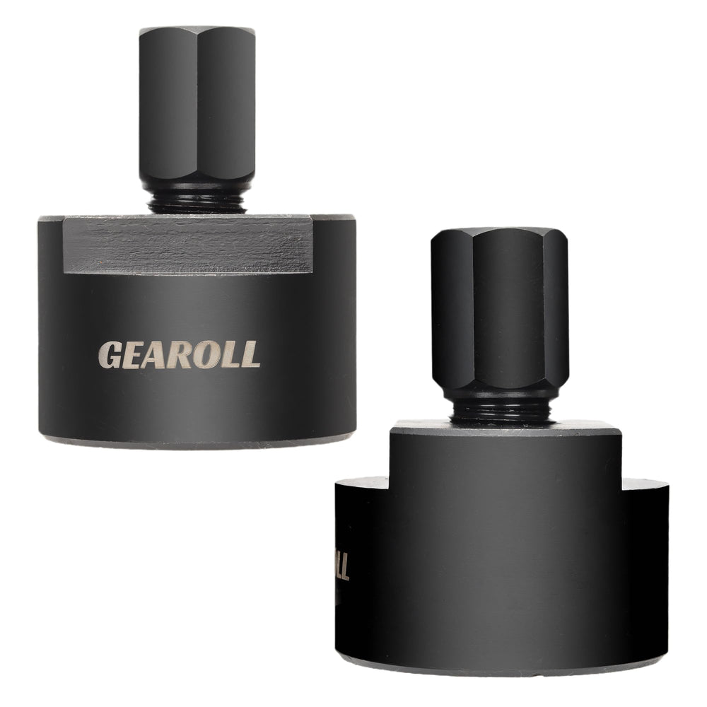 GEAROLL flywheel puller tool with left-hand thread ensuring secure engagement.