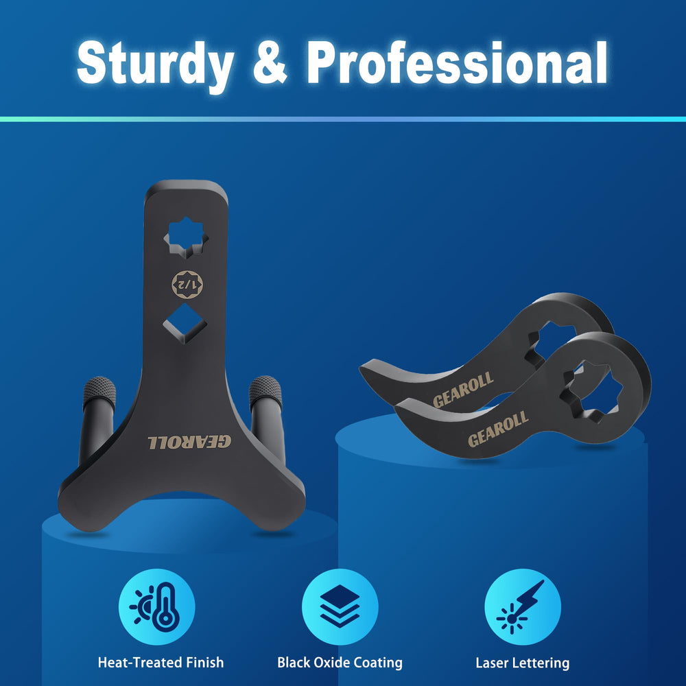 GEAROLL gloves included for safer handling during repairs