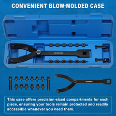GEAROLL packing list image displays case, pins, and compact kit design.