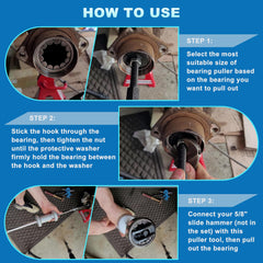 GEAROLL washers prevent bearing damage during extraction