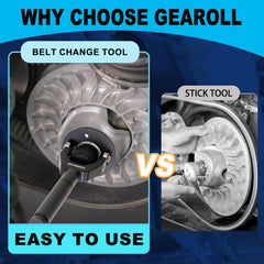 GEAROLL X3 belt tool durable aluminum construction close-up emphasizing corrosion resistance