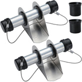 GearTrust trailer document holder front view showing rugged aluminum tube for dry storage