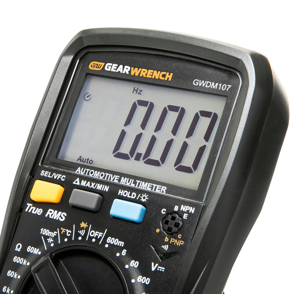 GEARWRENCH GWDM107 test leads kit supports safe, CAT-rated testing.