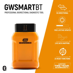 GearWrench GWSMARTBT live data mapping visualizing sensor trends