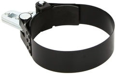 GEARWRENCH heavy-duty oil filter wrench in action gripping a large truck filter