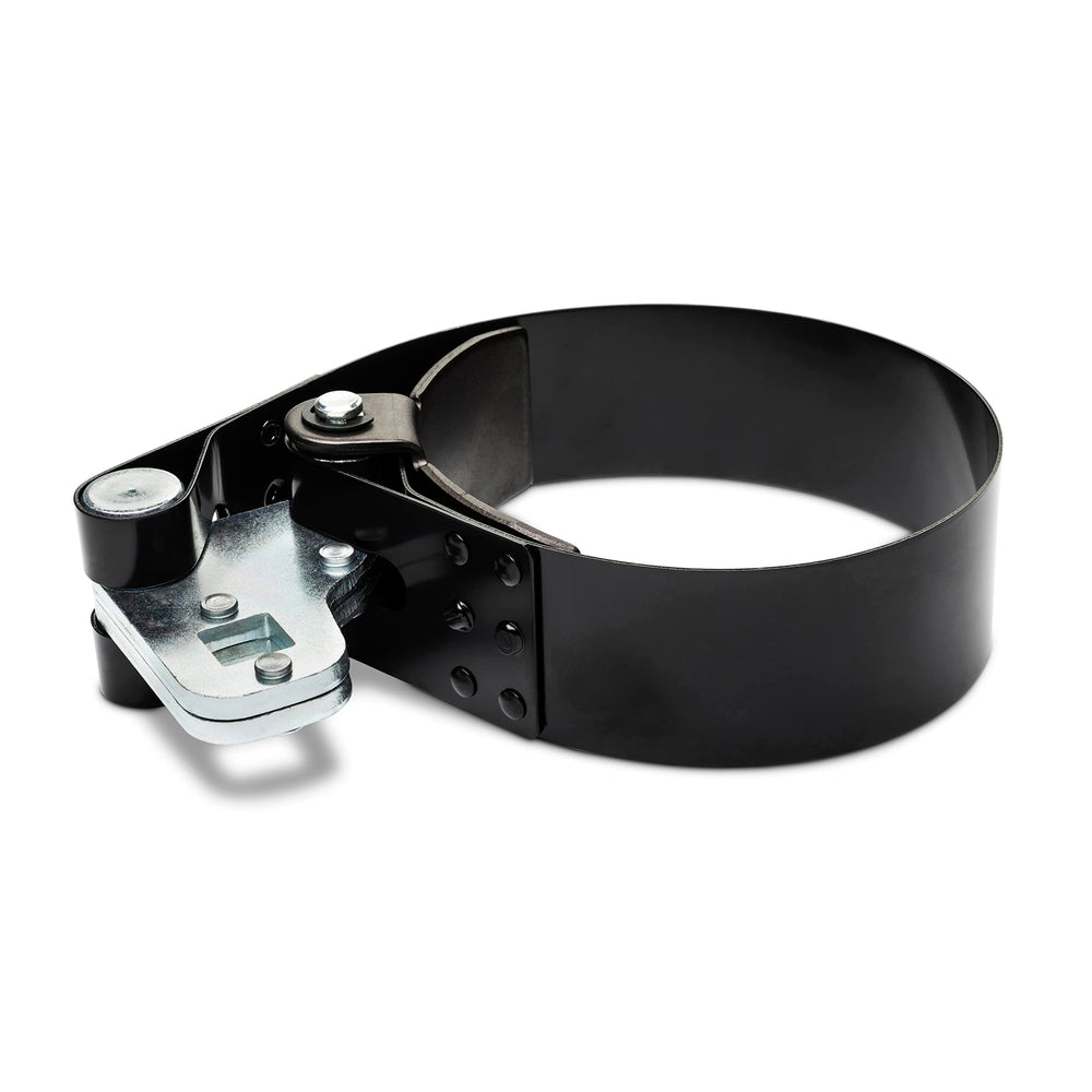 GEARWRENCH oil filter wrench with 1-1/2 inch wide bands for secure grip