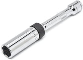 GearWrench magnetic swivel spark plug socket in action securing plugs