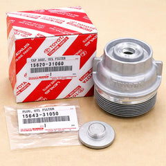GearX Genuine oil filter cap assembly, front view, designed for reliable engine protection