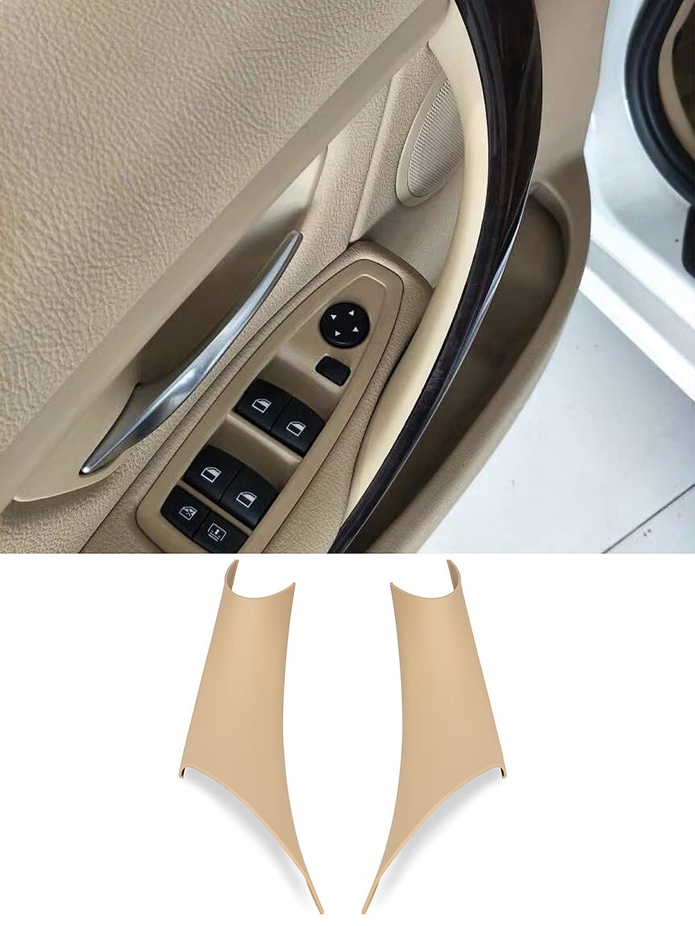 GEATaaT Gelunxin door handle cover on BMW front-left enhances interior texture
